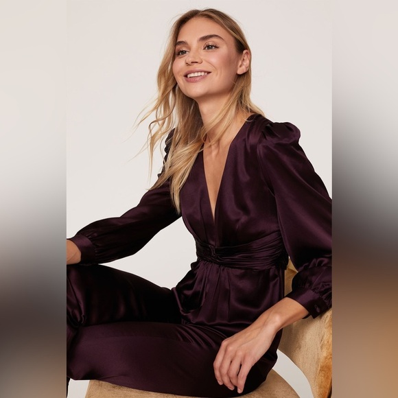 Mac Duggal Pants - NWT Mac Duggal Elegant Purple Satin Women's Sleepwear Size 0, 2 12